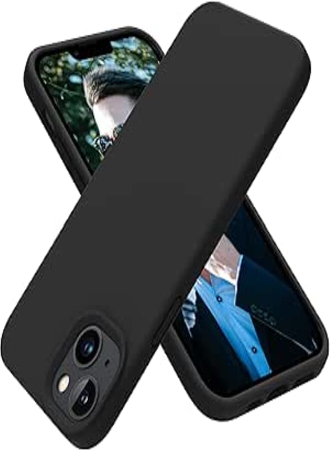 OTOFLY Designed for iPhone 14 Case, Silicone Shockproof Slim Thin Phone Case for iPhone 14 6.1 inch (Black)